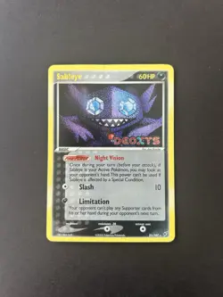 Sableye 23/107 2005 EX Deoxys Pokemon TCG Reverse Holo Rare Stamped - Image 1