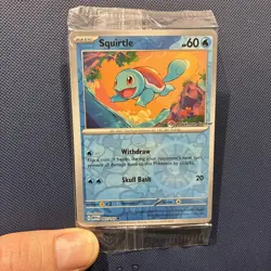 Pokemon TCG S&V 151 Squirtle Pokemon Center Promo Sealed - Image 1