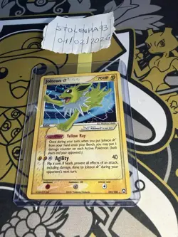 Pokemon Jolteon Gold Star 101/108 Ex Power Keepers English MP READ DESCRIPTION - Image 1