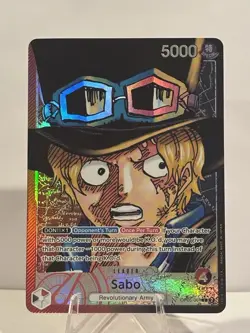 Sabo (Alternate Art) OP05-001 Awakening of the New Era Foil One Piece Leader - Image 1
