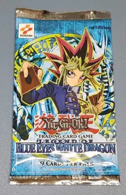 Yugioh LOB Legend Of Blue-Eyes White Dragon 1st Edition Booster Pack Sealed - Image 1