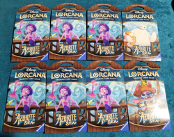 Disney Lorcana Azurite Sea - 8 Booster Packs Brand New Sealed - Image 1