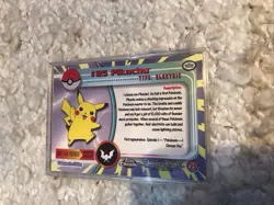 Pikachu #25 Topps Blue Label TV Animation Edition Pokemon TCG 1999 NM - Image 4