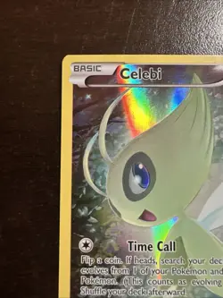 Celebi XY111 Pokemon TCG XY Promos DMG on Back - Image 2