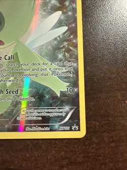 Celebi XY111 Pokemon TCG XY Promos DMG on Back - Image 4