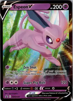 Espeon V - SWSH201 SWSH: Sword & Shield Promo Cards Holo Pokemon TCG NM - Image 1