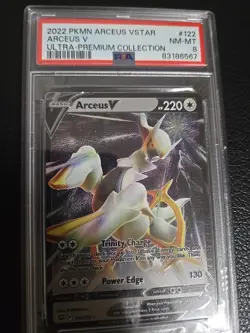 Pokemon: Arceus V Ultra-Premium Collection Holo Metal Promo #122 - PSA 8 - D29 - Image 2