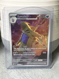 Pokemon TCG Tyranitar Holo Card Scarlet & Violet Paldea Evolved 222/193 - Image 1