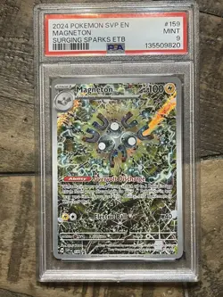 Magneton 159 Pokemon TCG Scarlet & Violet Black Star Promo Full Art Holo PSA 9 - Image 1