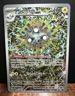 Magneton Scarlet & Violet Black Star Promo Illustration Rare 159 Pokemon TCG - Image 1