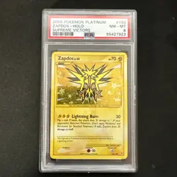 2009 Pokemon Platinum Supreme Victors Zapdos #150 Supreme Victors PSA 8 - Image 1