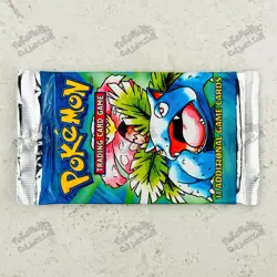 20.904g Venusaur art! Pokemon Base Set Booster Pack TCG 4th print UK 1999-2000 - Image 5
