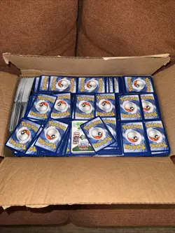 34 lbs Pokemon TCG Bulk Lot - ~8500 CARDS - C/UC/R/Holo/Reverse Holos Pack Fresh - Image 1