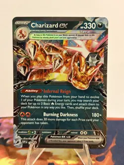 Pokemon TCG Charizard ex 196, Scarlet & Violet Promo Near Mint NM - Image 1