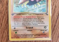 Pokemon Kabuto First Edition Card 1st Wotc 50/62 Fossil - Image 3