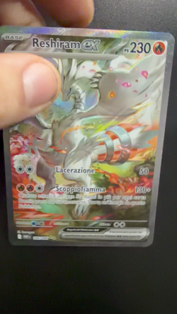 Pokemon Card Reshiram Ex 166/086 Pokemon Fuoco Bianco Near Mint ITA italiana - Image 2