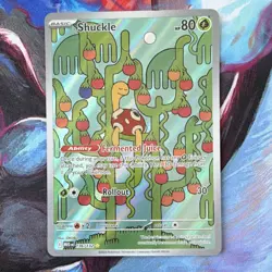 Pokemon TCG Shuckle 136/132 MEGA Full Art Rare Holo Basic 80 HP Turtle Card - Image 1
