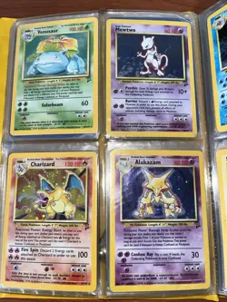 Pokemon Vintage Card Lot 1999 Holo Rare Charizard Mewtwo 2nd edition Binder - Image 1