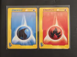 Pokemon Card Japanese - Fire Energy - Water Energy - VS Series - Near Mint - Image 1