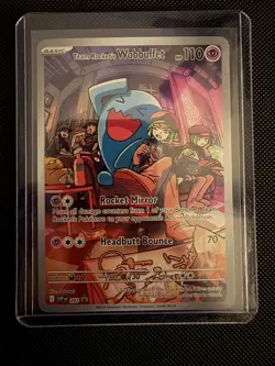 Team Rocket's Wobbuffet 203 Sv: Scarlet & Violet Promo Cards Holo C-01 - Image 1