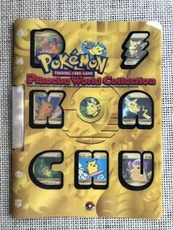Pokemon Pikachu World Collection 2000 Original 9 card Promo Folder - Image 1
