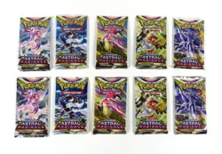LOT OF 10 POKEMON ASTRAL RADIANCE FACTORY SEALED BOOSTER PACK PACKS ALL 5 ART - Image 1
