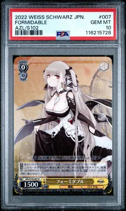 2022 WEISS SCHWARZ JPN AZUR LANE #007 FORMIDABLE PSA 10 - Image 1