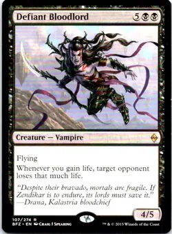 Defiant Bloodlord R Battle for Zendikar 107 NM NM-LP - Image 1