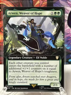 Arwen, Weaver of Hope (Extended Art) Commander: LOTR Regular MTG NM - Image 1