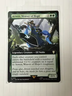 Arwen, Weaver of Hope (Extended Art) Commander: LOTR Regular MTG NM - Image 2
