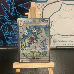 Pokemon Gyarados EX TCG Scarlet Violet Full Art Base Set Ultra Rare Card 225/198 - Image 1
