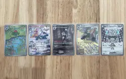 Lot of 5 Pokemon Art Rare Japanese Cards NM - Image 1