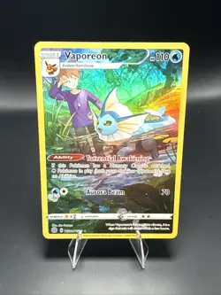 Pokemon TCG Vaporeon TG02/TG30 Swsh09: Brilliant Stars Trainer Gallery Holo D - Image 1