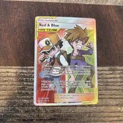 Pokemon TCG 2019 Red Blue Tag Team Trainer Cosmic Eclipse Full Art #234/236 - Image 1