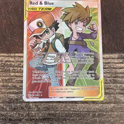 Pokemon TCG 2019 Red Blue Tag Team Trainer Cosmic Eclipse Full Art #234/236 - Image 2