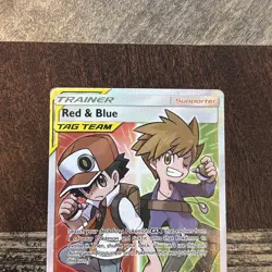 Pokemon TCG 2019 Red Blue Tag Team Trainer Cosmic Eclipse Full Art #234/236 - Image 3