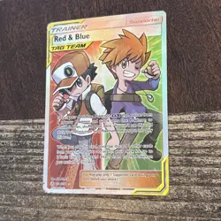 Pokemon TCG 2019 Red Blue Tag Team Trainer Cosmic Eclipse Full Art #234/236 - Image 4