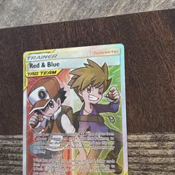 Pokemon TCG 2019 Red Blue Tag Team Trainer Cosmic Eclipse Full Art #234/236 - Image 5