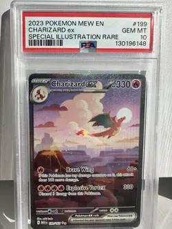 Pokemon Charizard ex 151 MEW EN Special Illustration Rare #199 PSA 10 Gem Mint - Image 1