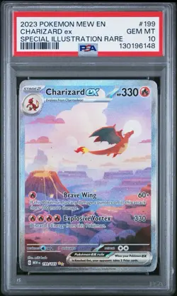 Pokemon Charizard ex 151 MEW EN Special Illustration Rare #199 PSA 10 Gem Mint - Image 2