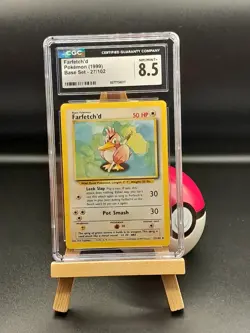 Farfetch'd Pokemon (1999) 27/102 CGC Grade 8.5 - Image 2