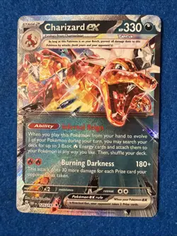 Charizard EX 125/197 SV03: Obsidian Flames Holo Double Rare Pokemon TCG NM - Image 1