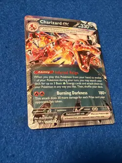 Charizard EX 125/197 SV03: Obsidian Flames Holo Double Rare Pokemon TCG NM - Image 5