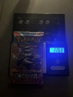 VERY HEAVY! 22.63 Gram Obsidian Flames Pokemon TCG Factory Sealed Booster Pack! - Image 1