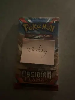 VERY HEAVY! 22.63 Gram Obsidian Flames Pokemon TCG Factory Sealed Booster Pack! - Image 3
