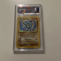 Pokemon Machamp Holo 8/102 1999 1st Edition Ace 3 - Image 1