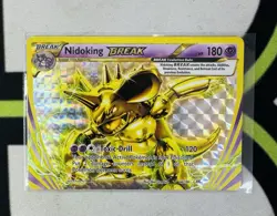2016 Pokemon Nidoking BREAK 46/108 Evolutions Holo Rare - Image 1
