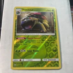 Pokemon Venusaur 3/73 Shining Legends Reverse Holo Uncommon LP - Image 1