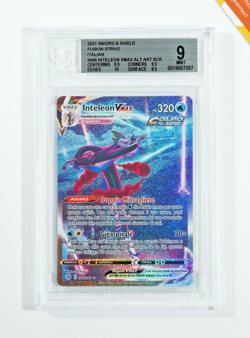Pokemon BGS 9 Inteleon Vmax #266 Full Art Colpo Fusione Alt Art 2021 Italiano - Image 1