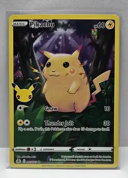 2021 Pokemon SWSH Celebrations Pikachu Holo #005/025 - Image 1